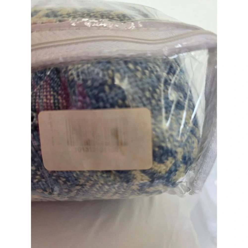 Vintage Brahms Mount Queen Blue Cream Wool Coverlet Made in Maine USA Galaxy - Picture 6 of 8